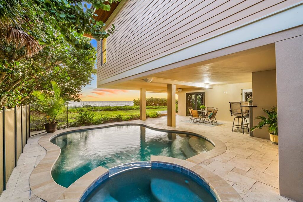 saltwater pool and spa